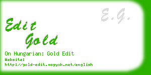 edit gold business card